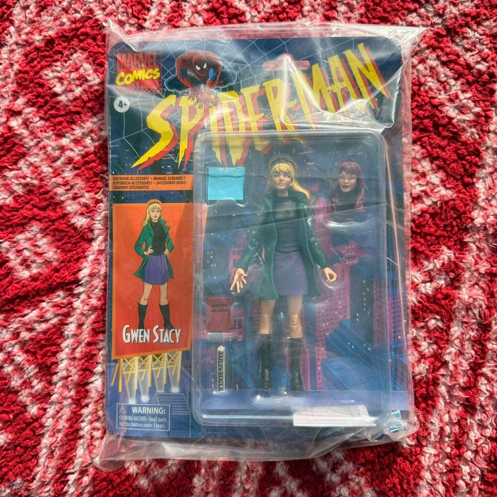 Marvel Legends Retro Spider-Man Gwen Stacy 6" Figure Mary Jane MJ Head Hasbro